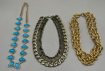 Costume Jewelry Necklaces - 3 Total