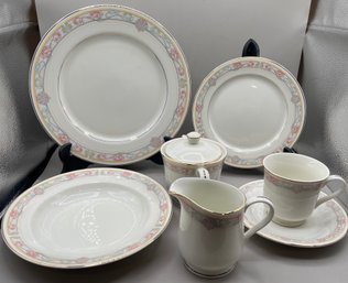 Designer Creations By MSC Renoir Pattern Fine China Set - Made In Japan - 88 Pieces Total