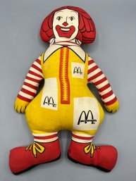 Vintage Ronald McDonald Collectible Plush Toy Doll
