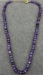 Amethyst Gemstone Beaded Necklace