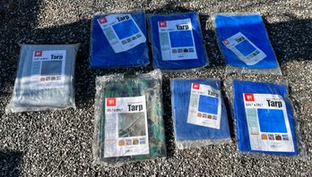 HFT Assorted Lot Of Tarps- New- 7 Total