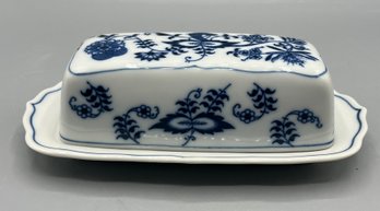 Blue Danube Porcelain Butter Dish