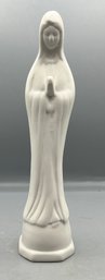 Mother Mary Bisque Porcelain Bud Vase