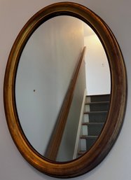 Gold Framed Oval Wall Hanging Mirror