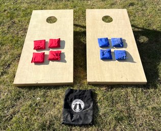 Go-sports Wooden Cornhole Game Set - Bean Bags Included