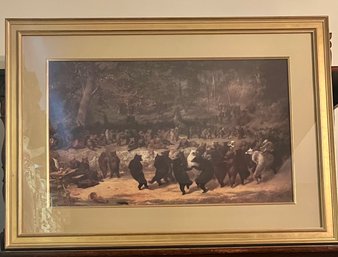 'The Bear Dance' By William Holbrook Framed Print