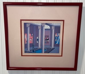 Thomas McKnight Matisse Gallery Screen Print Framed