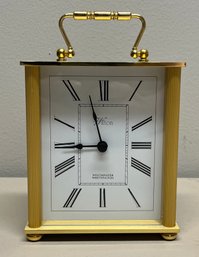 Wilton Westminster Whittington Chime Brass Battery Operated Mantel Clock