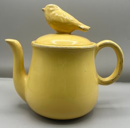 Mesa International Handcrafted Ceramic Bird Lidded Teapot - Made In Italy