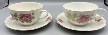 Hand Painted Porcelain Japanese Tea Set  - 10 Pieces Total