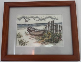 Weekenders 'The Dory' Framed Cross Stitch