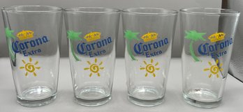 Corona Extra Pint Glass Set - 4 Total