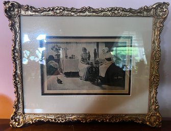 FJ LeCount Jr Framed Photo Of Women Sewing