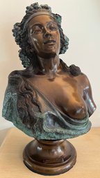 Leonardo Rossi Bronze Bust Sculpture