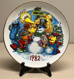 1982 Muppets Inc. Sesame Street Limited Edition Gorham Porcelain Collector Plate