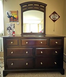 Bernhardt 7 Drawer Dressed With Vanity Mirror