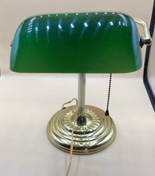Brass Bankers Lamp