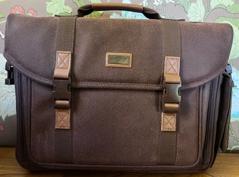 Computer City Suede Leather Computer Bag