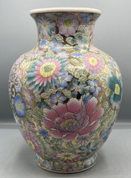 Decorative Porcelain Floral Pattern Vase