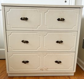 White 3 Drawer Dresser