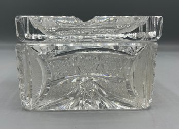 Crystal Cigarette Box With Ashtray Cover