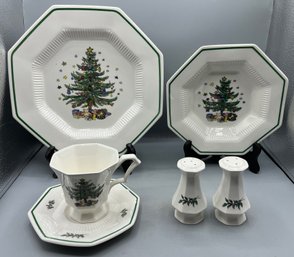 Nikko Christmastime Tableware Set - 50 Pieces Total - Made In Japan