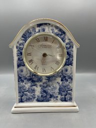 Formalities By Baum Bros Porcelain Mantle Clock