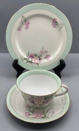Noritake Porcelain Tea Cup Set - Made In Japan - 3 Pieces Total