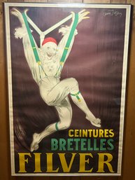 Filver Poster Framed By Jean D'Ylen 1930 Suspenders