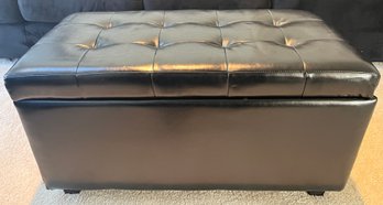 Simple-home Faux Leather Medium Storage Ottoman Bench