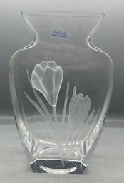 Badash Crystal Embossed Floral Pattern Vase