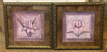 Becca Barton Framed Floral Prints - 2 Total