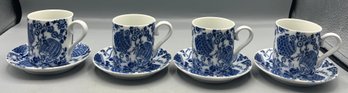 Taste Seller Sigma Porcelain Demitasse Cup & Saucer Set - 12 Pieces Total