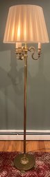 Brass 3-arm Candelabra Style Floor Lamp