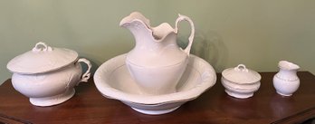 Vintage Ceramic Tableware Set - 5 Pieces Total