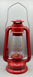 Metal Kerosene Lantern With Glass Dome - Made In USA