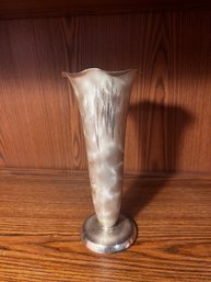 German Silver Plated Trumpet Bud Vase