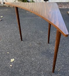 Mid-century Wooden Corner End Table