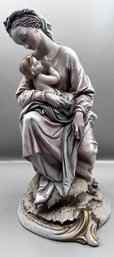 Antonio Borsato Made In Milano Italy Very Detailed Porcelain Statue