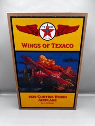 Wings Of Texaco Curtiss Robin 1929 Airplane 6th In Series Die Cast Metal Coin Bank