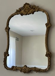 Solid Wood Gold-tone Regency Style Wall Mirror