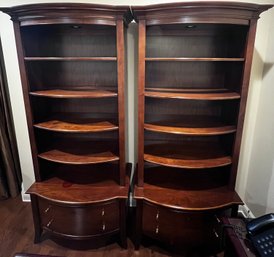 Stanley Furniture Lighted Bookshelves- Set Of 2