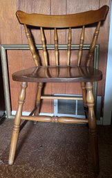 Vintage Wood Pub Chair