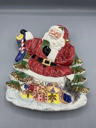 Fitz & Floyd Omnibus Collection Hand Painted Holiday Cookie Platter