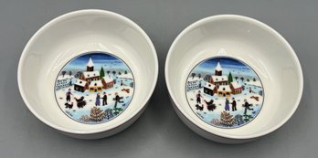 Villeroy & Boch Naif Christmas Vitro-porcelain Bowl Set - 2 Total