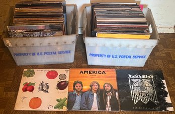 Assorted Vinyl Records - Large Lot - WATER DAMAGED