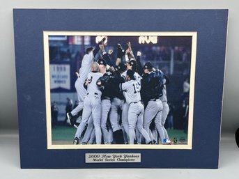 NY Yankees 2000 World Champs Matted Print