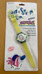 Nickelodeon 1992 Rent & Stimpy Toy Watch - NEW