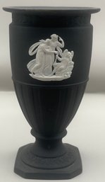 Wedgwood Black Jasperware Vase - Made In England