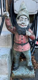 Garden Gnome Solid Cement